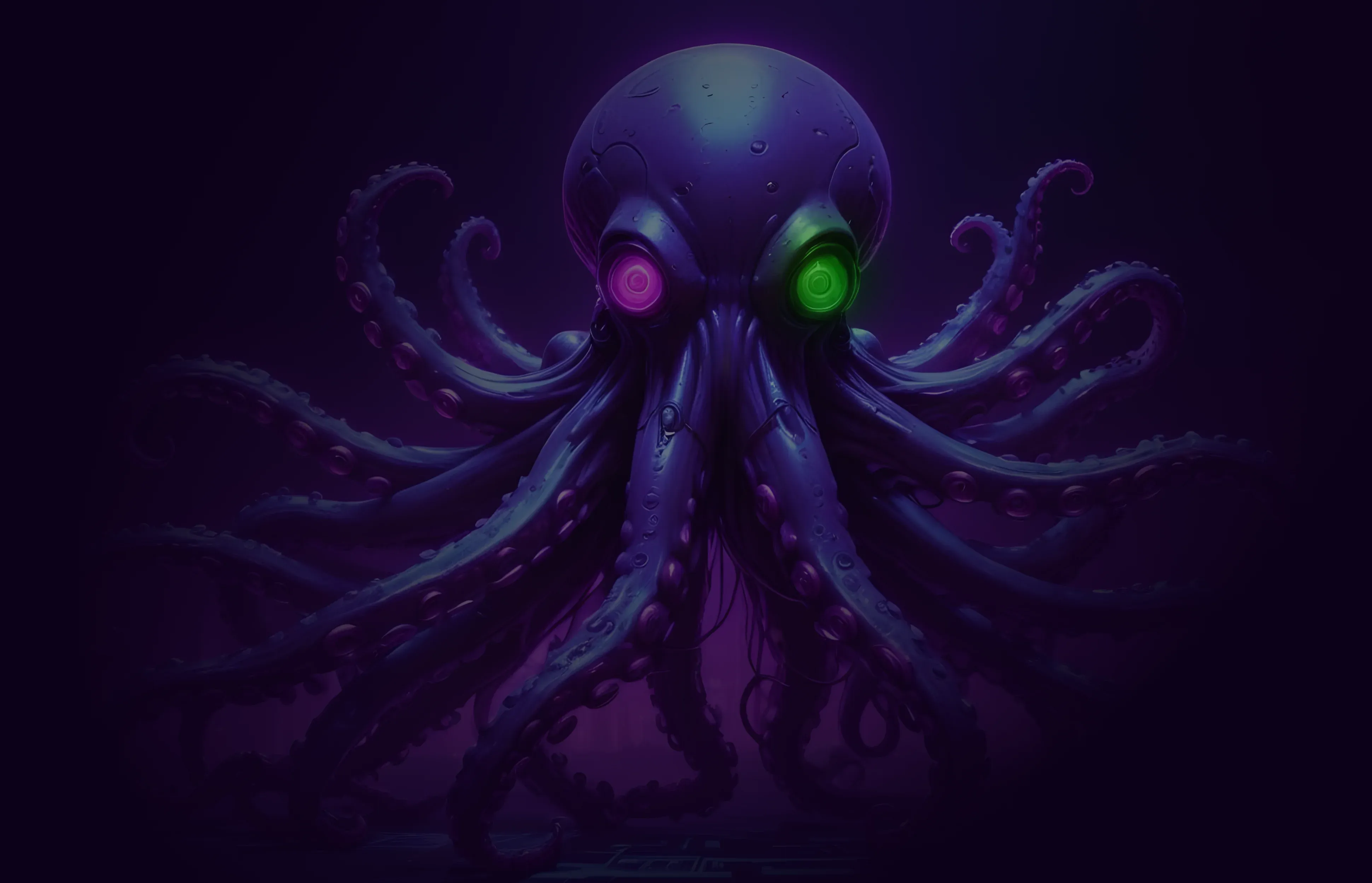 Octopus background decoration